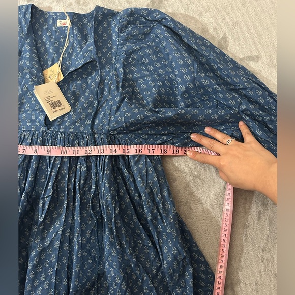 Faherty Lyla prairie boho peasant dress NWT - Picture 8 of 14